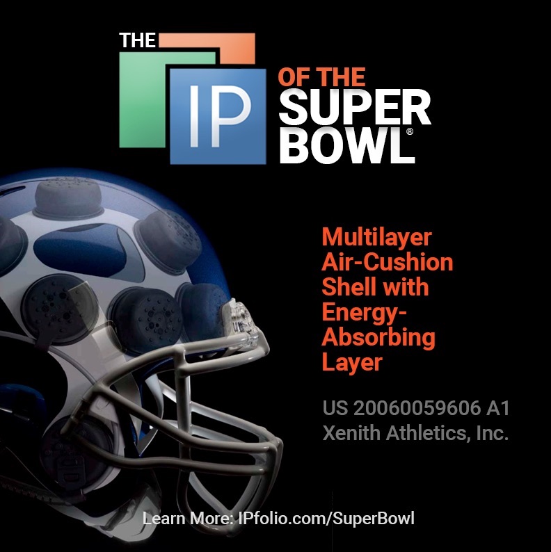 IP of the Super Bowl-Xenith Football Helmet Patent