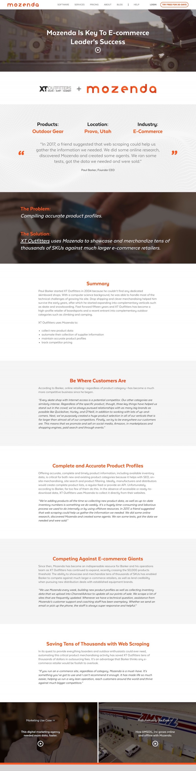Online case study